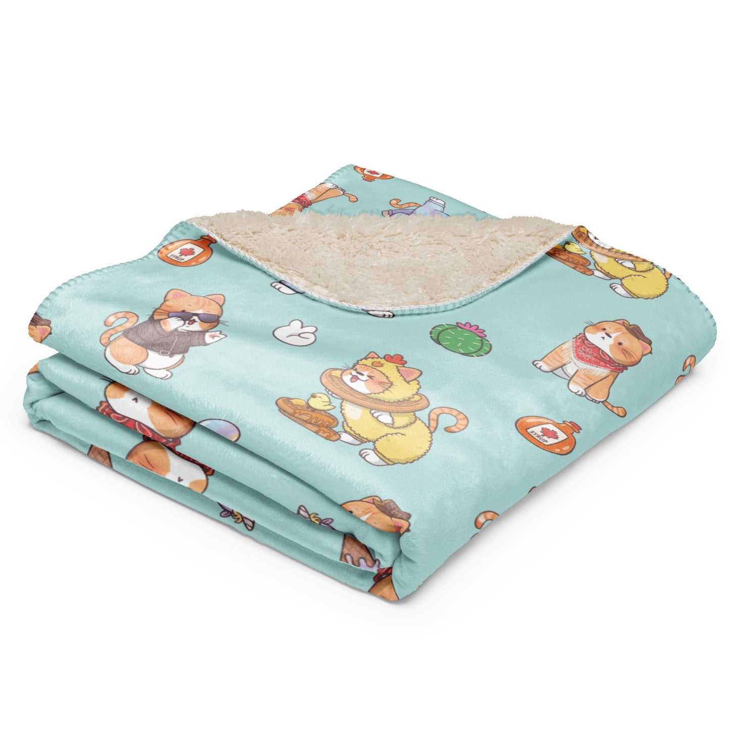 Costumed Calvin Sherpa blanket
