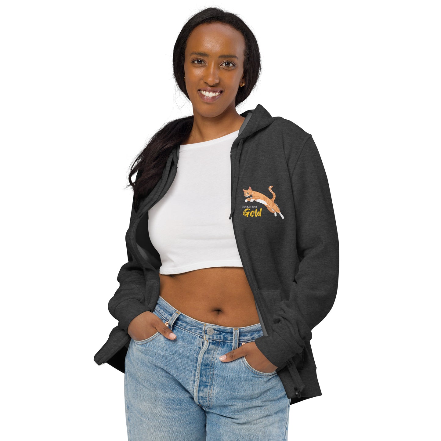 Going for Gold zip hoodie