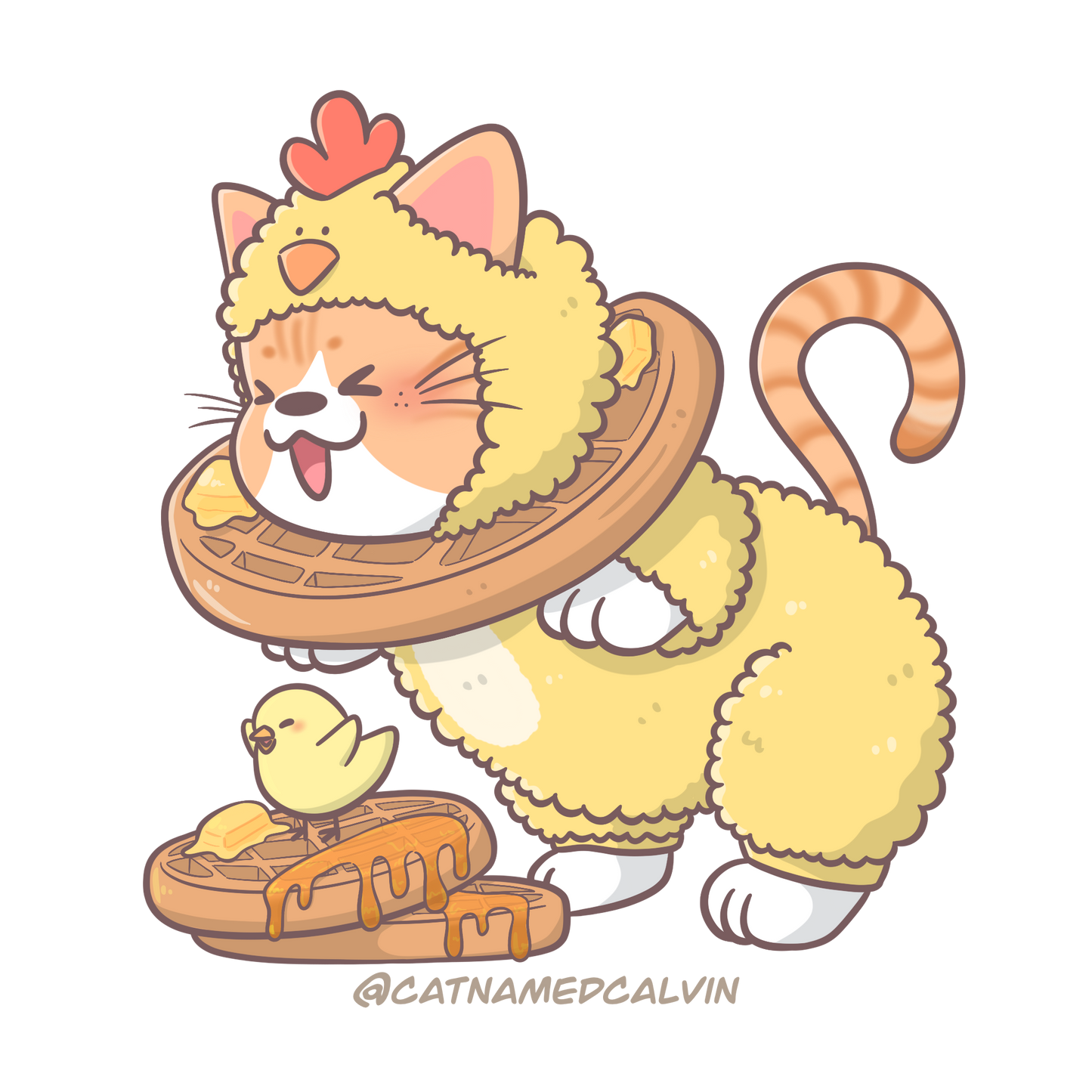 Chicken 'n Waffles Sticker