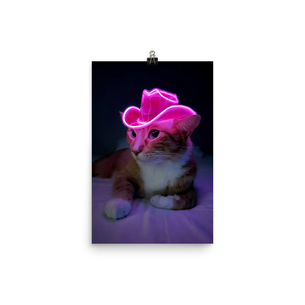 Neon Meowdy Poster