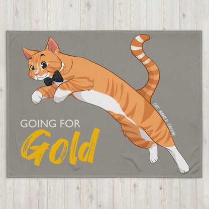 Going for Gold Throw Blanket