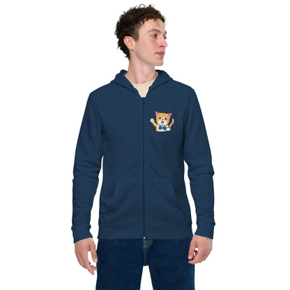 Waving Calvin Zip Hoodie