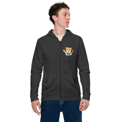 Waving Calvin Zip Hoodie